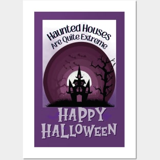 Haunted House Halloween Posters and Art